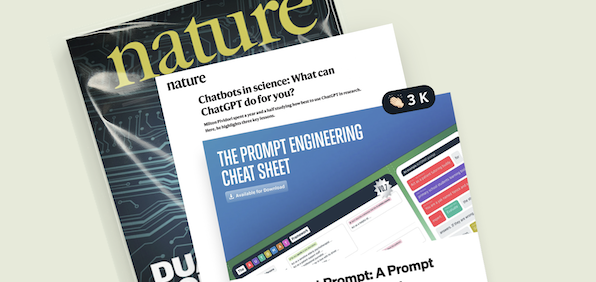 Unser Prompt Engineering Cheat Sheet featured in Nature